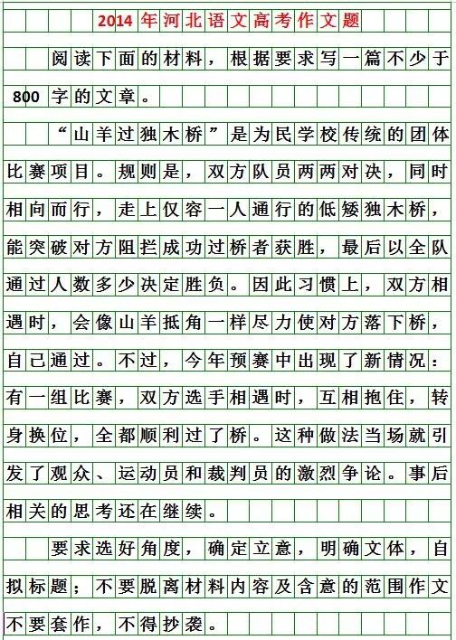 最新！2020河北高考作文题目出炉！你会怎么写？（附历届高考作文题）