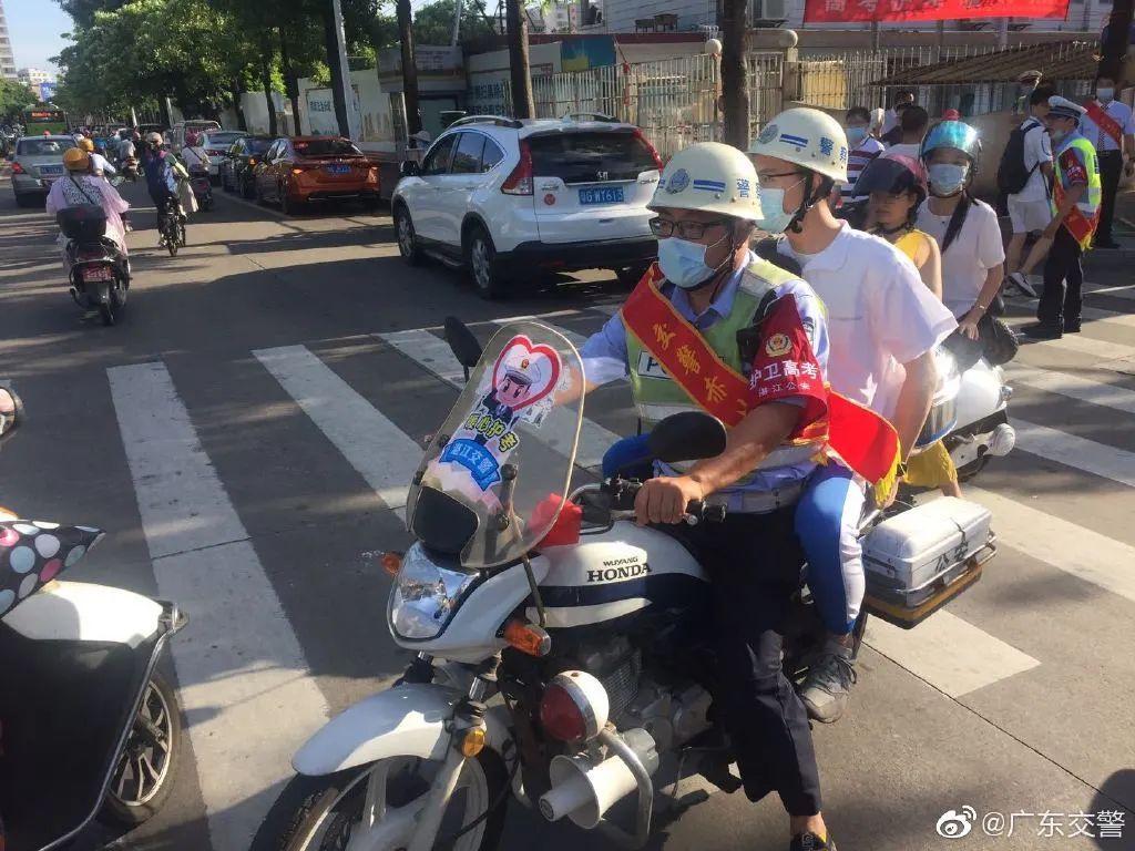67.4万学子高考，广东交警护航！直击现场