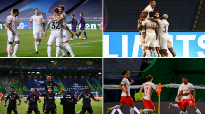 欧冠四强球队进入半决赛次数：拜仁19次，其他3队一共2次