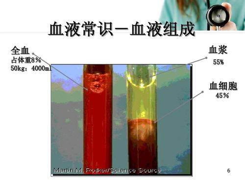 血浆和血液的区别不同血液成分的临床作用