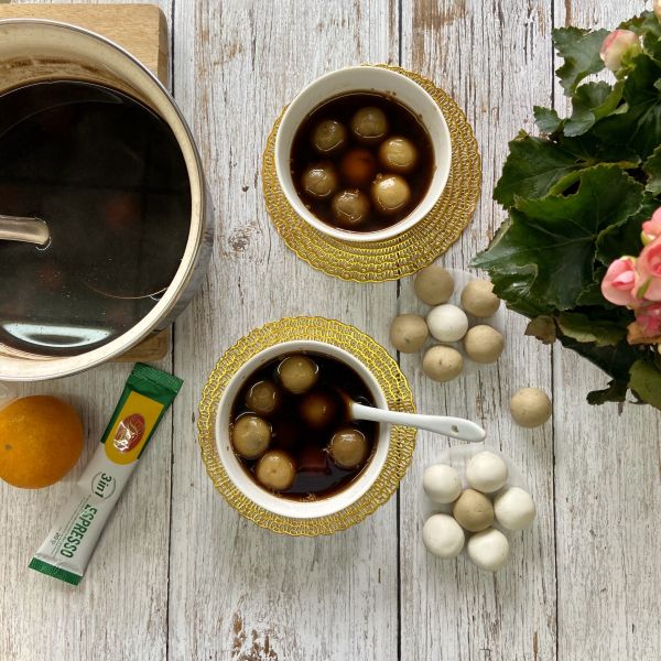 这道黑芝麻流沙汤圆，分分钟光盘