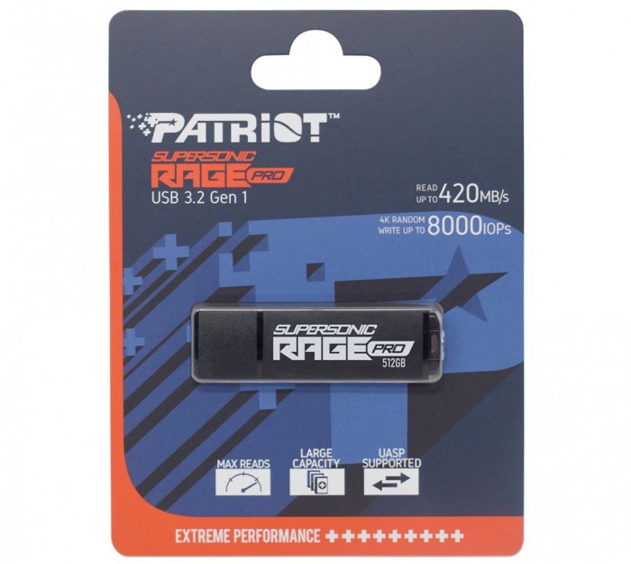 Patriot推出Supersonic Rage Pro闪存盘 读取速度最高420MB/s