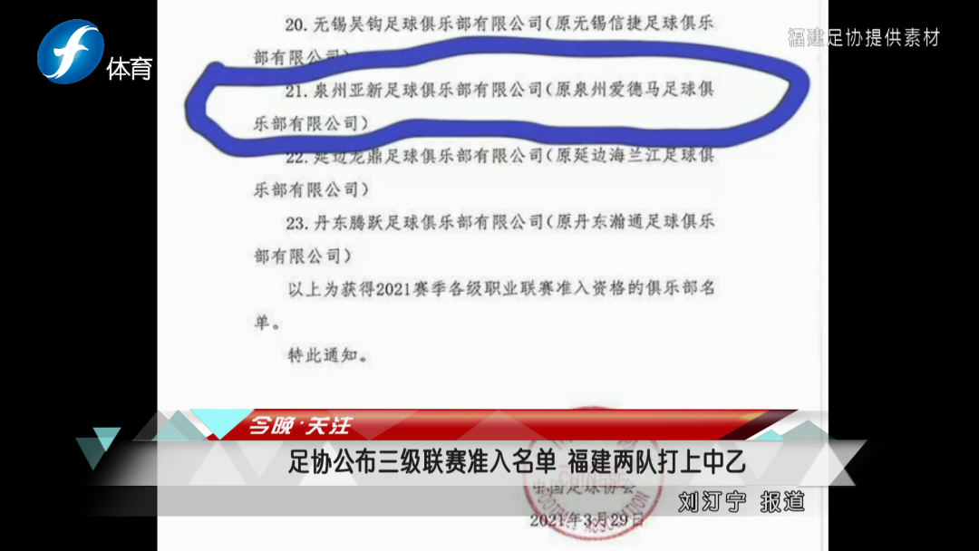 福建什么时候再能有中超队(好消息，福建两队打上中乙！足协公布三级联赛准入名单)