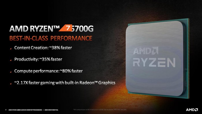 amd宣布锐龙r7-5700g和r5-5600g台式apu将于8月登陆diy市场