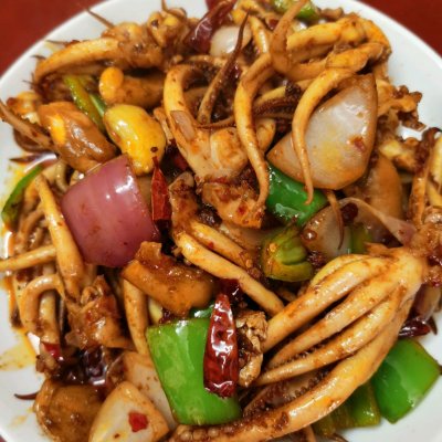 这道火爆八爪鱼，超级简单，绝对下饭