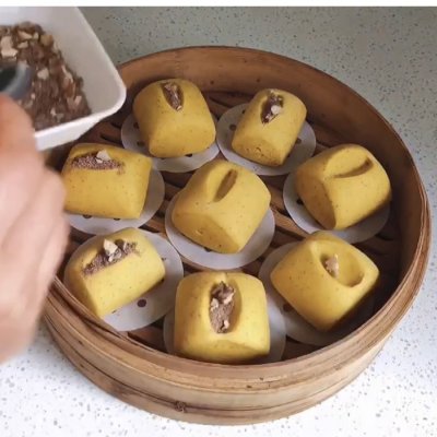 南瓜饅頭的做法,南瓜饅頭的做法視頻教程
