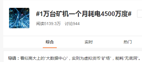 太坑了！“1万台矿机一个月耗电4500万度”登热搜，比特币再遭新华社质疑，一天14万多人52亿资金爆仓...