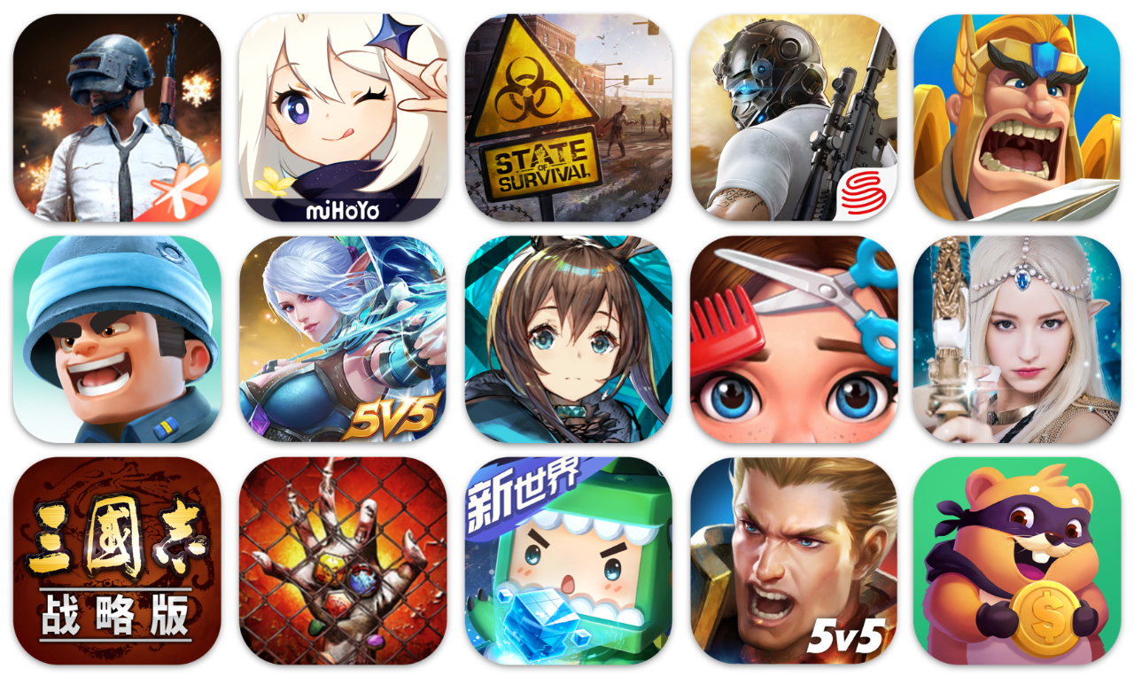 5月国内出海Top 30：PUBGM单月营收超7亿元，5款末日题材游戏表现强力
