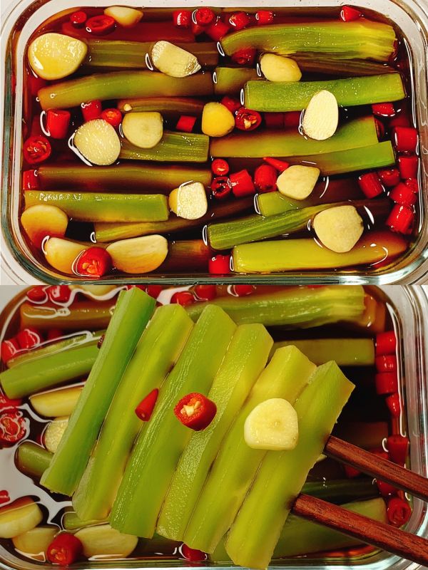 家常酱腌莴苣好吃又脆(酸辣过瘾超下饭的腌莴笋制作教程)