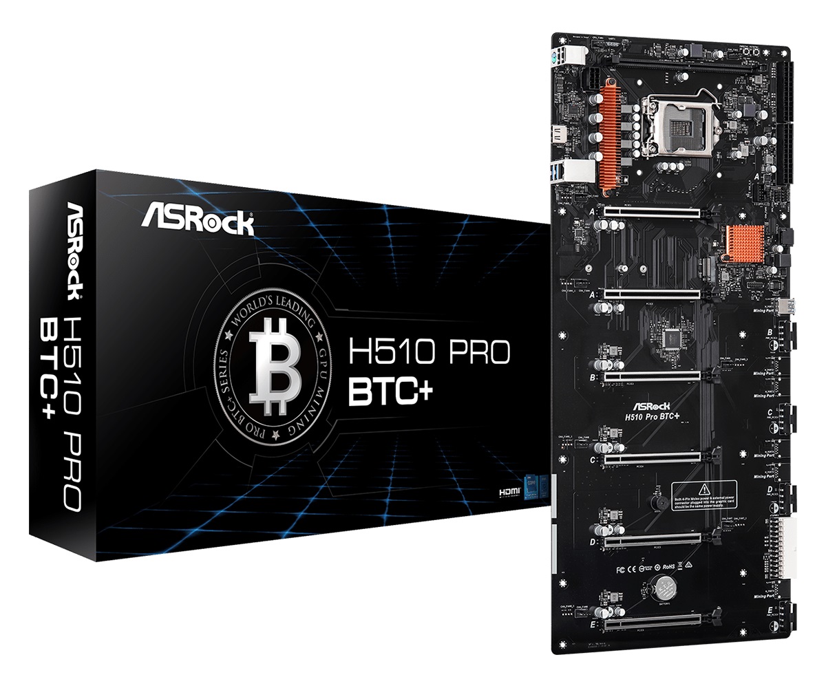 华擎发布H510 Pro BTC+主板，新一代挖矿平台