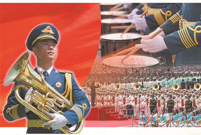 军乐声声颂党恩