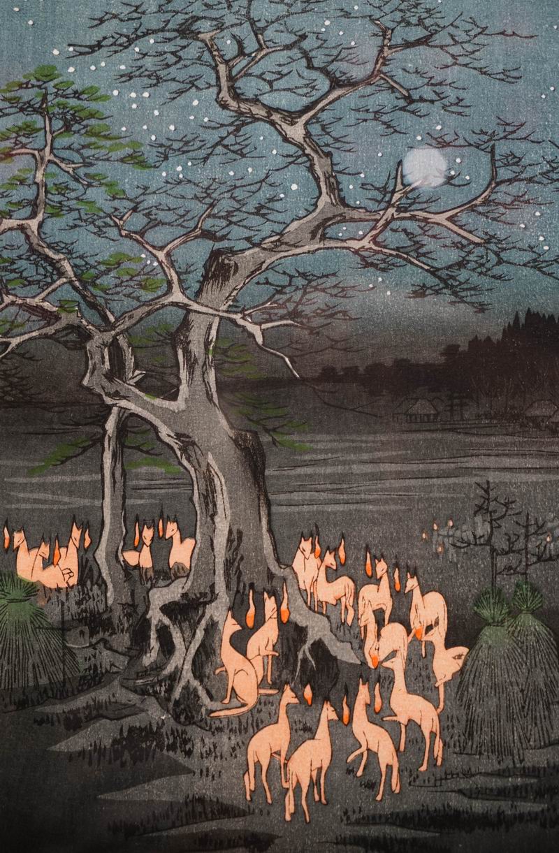 浮世绘中的“百鬼夜行”，北京呈现日本妖怪文化展
