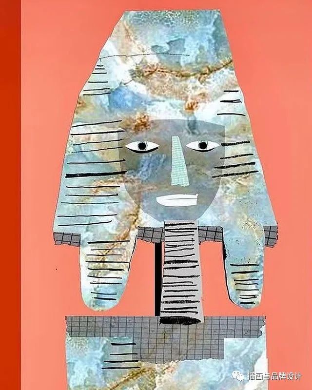 插画丨色彩明快的拼贴插画，充满了抽象童趣的独特风格