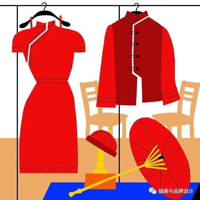 插画丨色彩明快的拼贴插画，充满了抽象童趣的独特风格