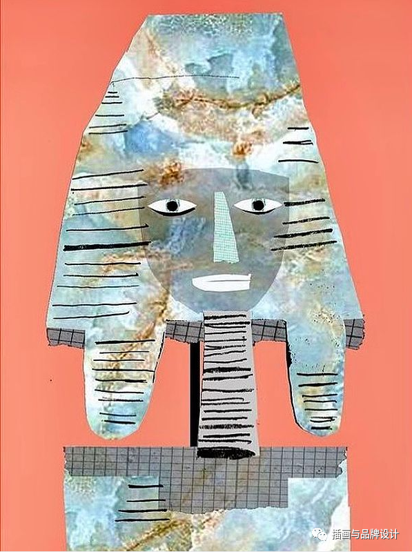 插画丨色彩明快的拼贴插画，充满了抽象童趣的独特风格