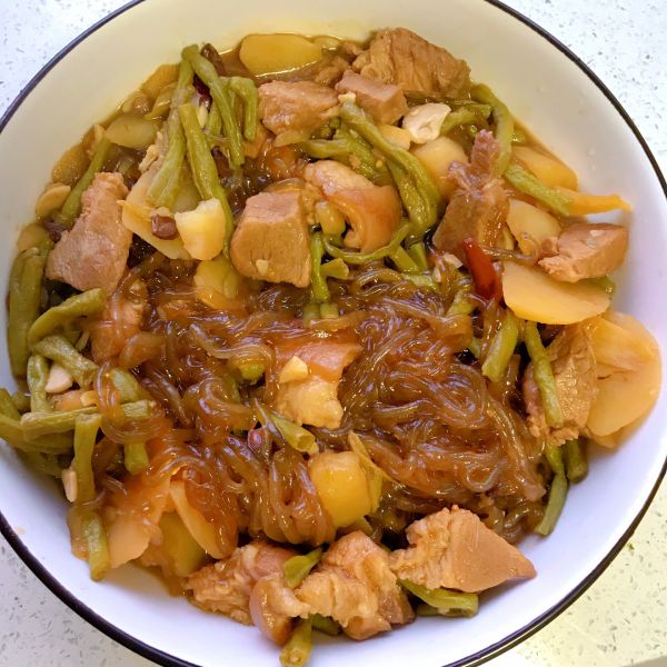 豆角燉肉的做法,東北豆角燉肉的做法