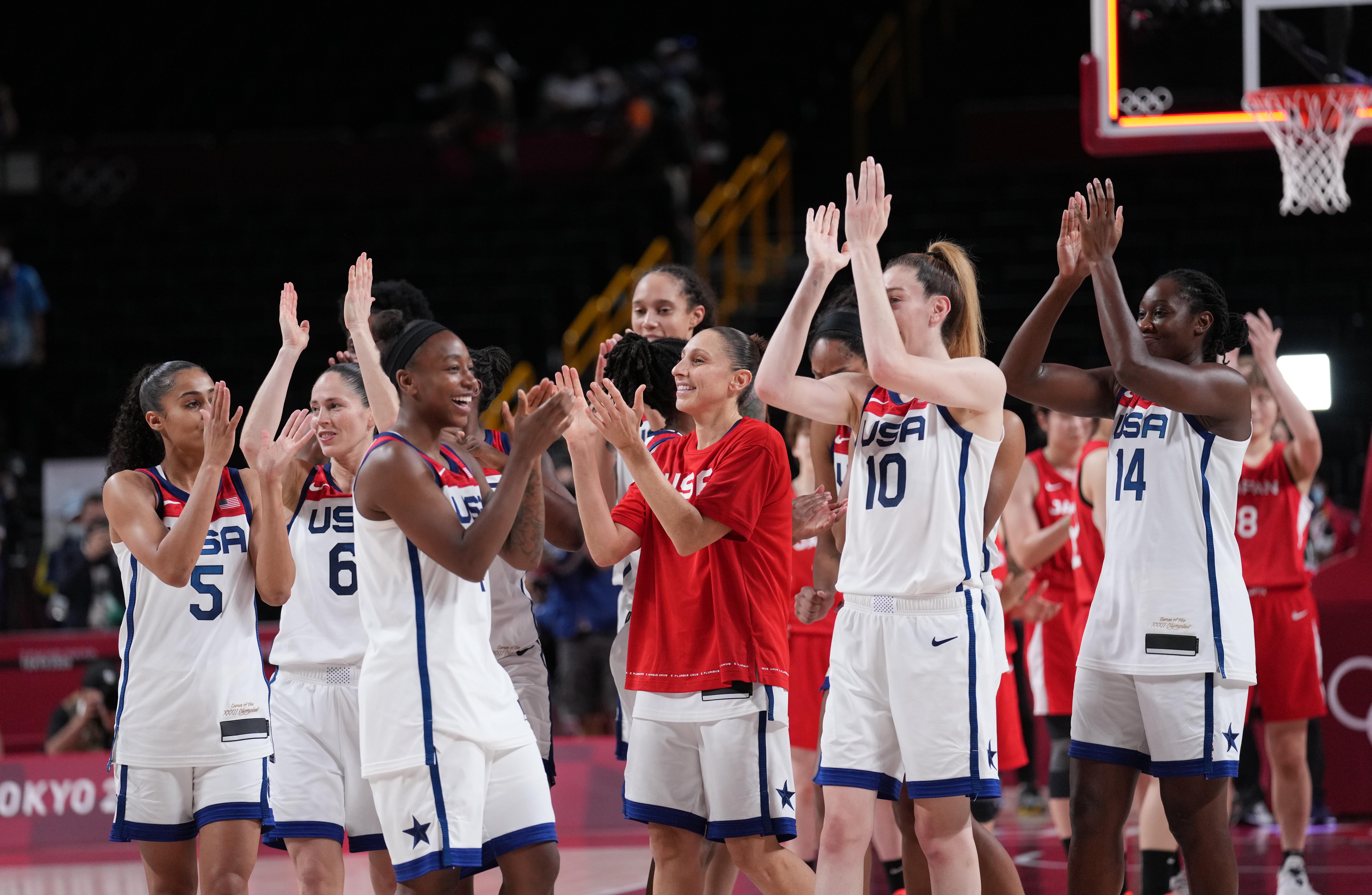 女子篮球多久加入奥运会(篮球——女子决赛：美国队夺冠)