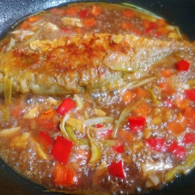 #巨下饭的家常菜#这个糖醋黄鱼&让小孩子干掉两个饭团