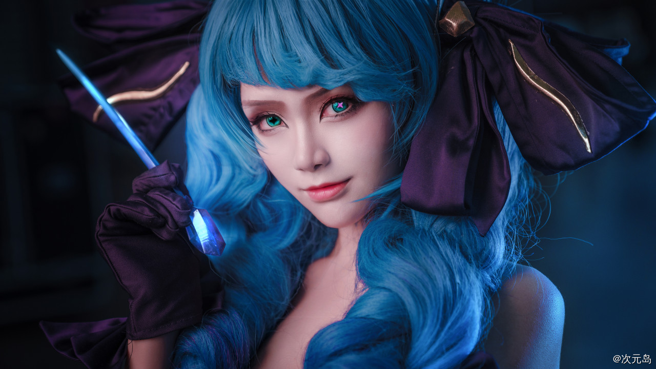 「COS场照」英雄联盟 灵罗娃娃 格温cosplay