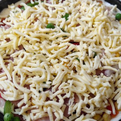 周末和美味的自制培根披萨(8寸)更配哦