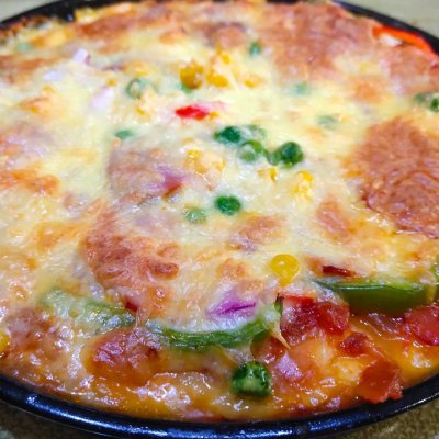 周末和美味的自制培根披萨(8寸)更配哦