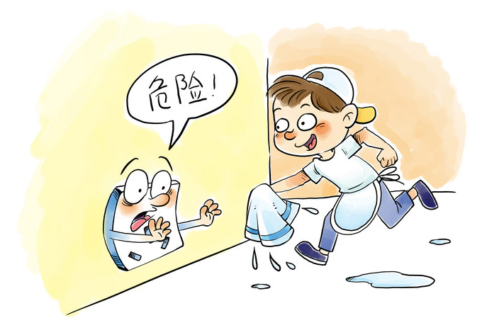 插座过低致使孩子可以用手接触到插座,引发触电危险.