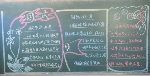 创意满满，国庆主题黑板报大比拼来啦