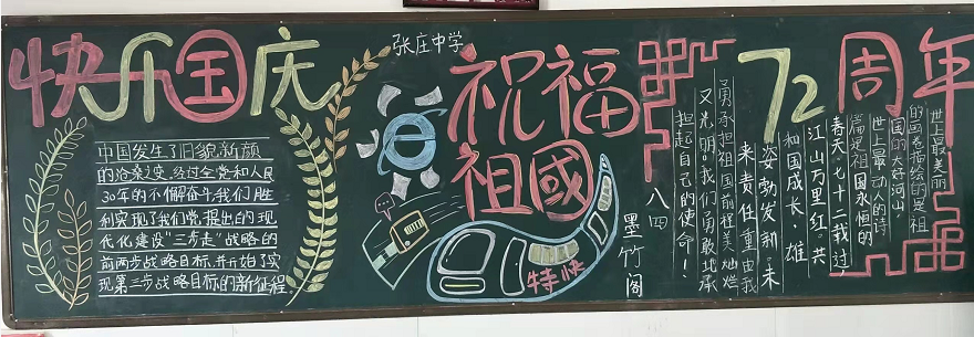 创意满满,国庆主题黑板报大比拼来啦