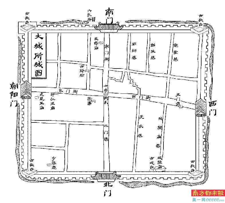 大城所城：百雉世封靠近大岭南海的南城