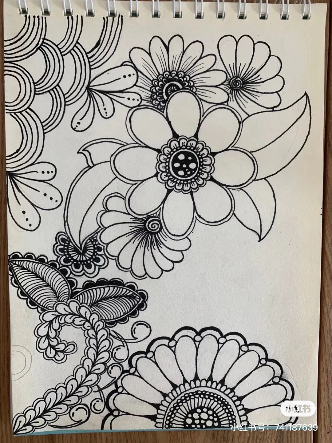 顶级装饰线描,临摹好素材,孩子基础线描薄弱,只需要这个小技巧