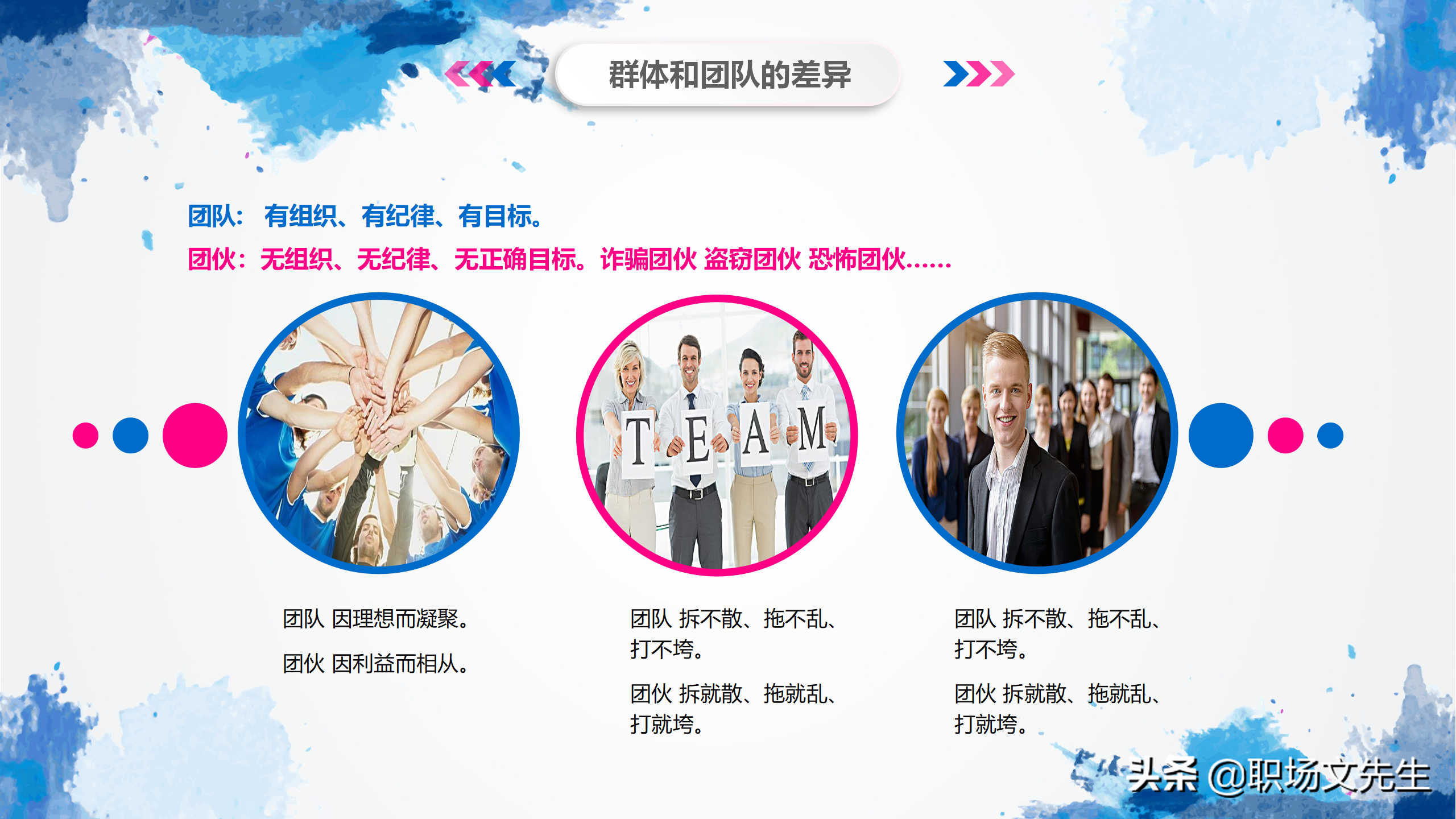 华为狼性团队培训课件，44页团队凝聚力，谁是高绩效团队最大敌人