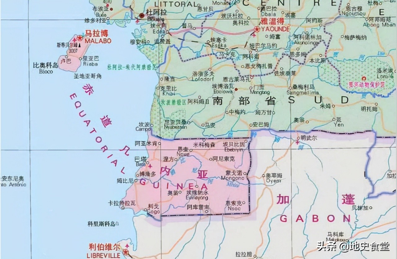 比奧科島屬於赤道幾內亞，制約了喀麥隆出海