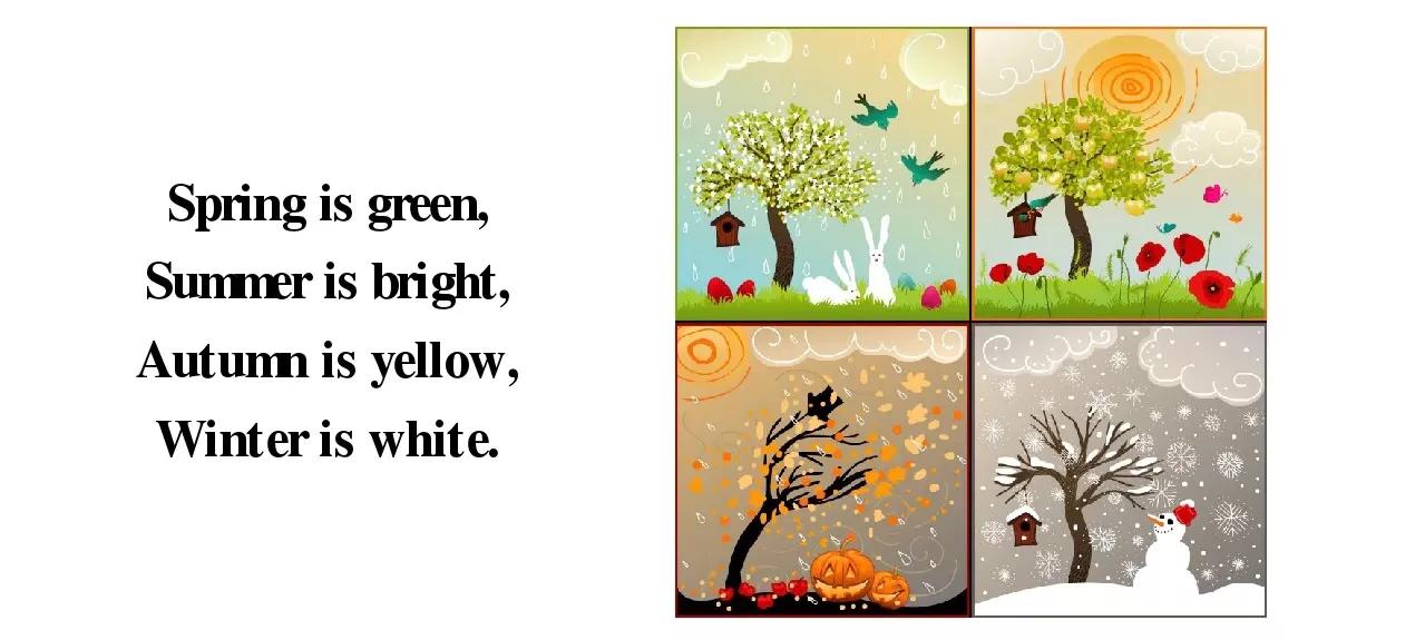英语学习#二年级下册#关于季节