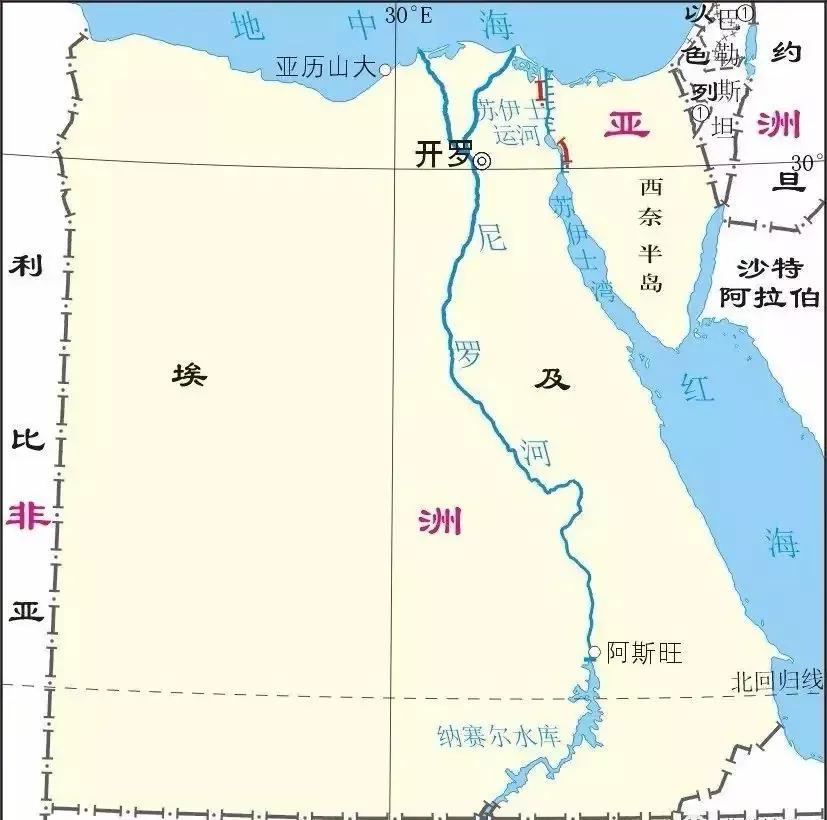 苏伊士运河的位置图片