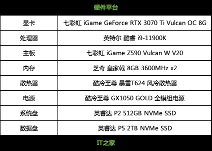七彩虹 igame geforce rtx 3070 ti vulcan oc 8g 显卡