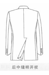 「图解服装设计」西服后开衩的造型设计与变化