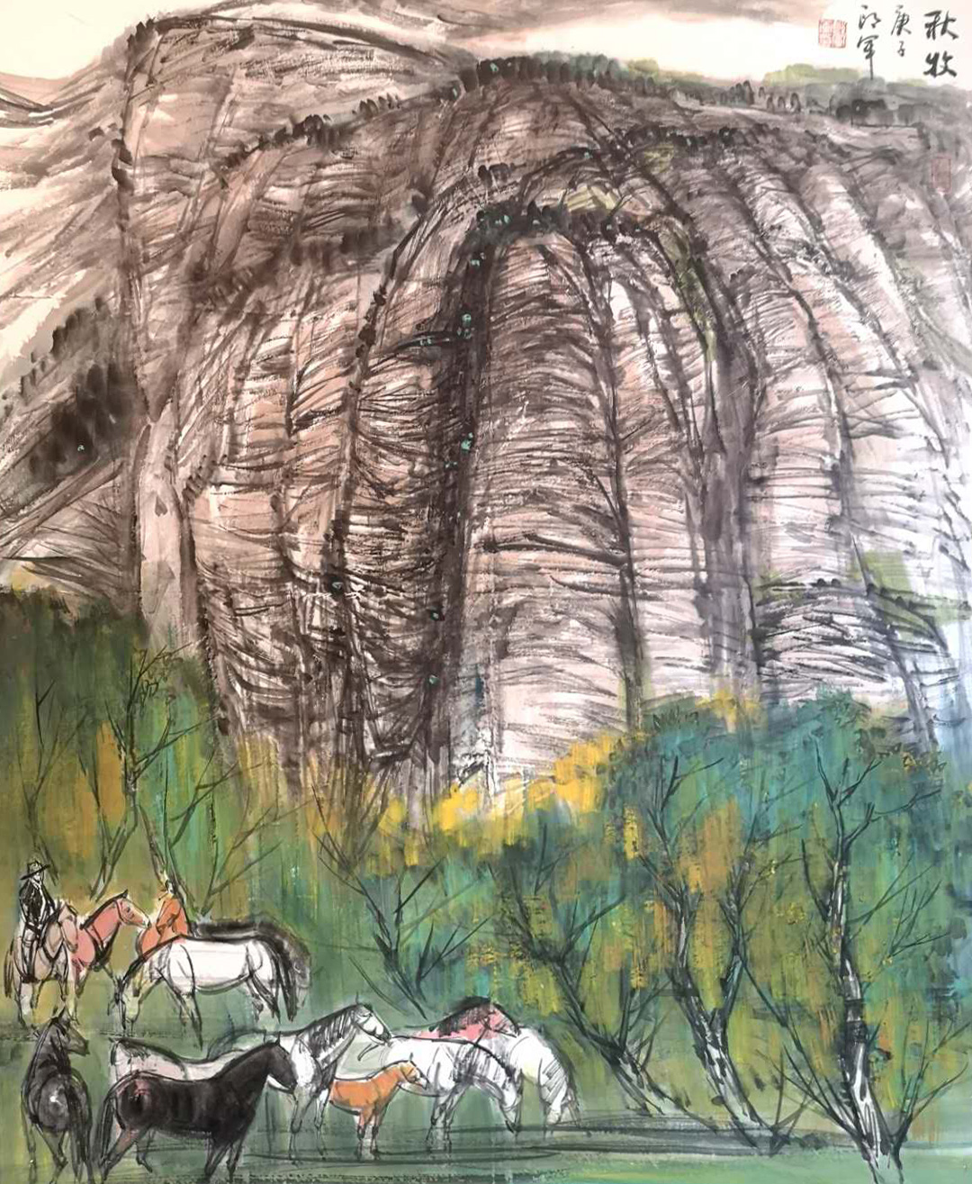 骏骨可追风 画中可观象——观郎军笔下的骏马
