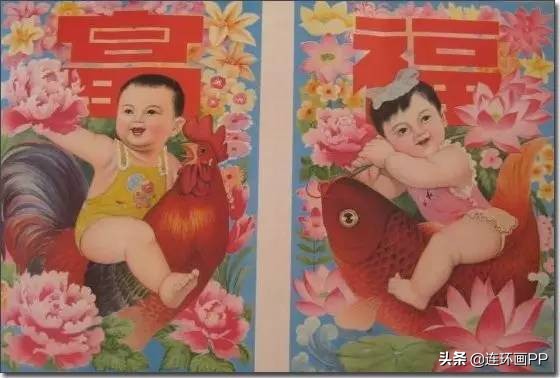 「招财纳福」年年有鱼的娃娃年画大集合，太萌太可爱了