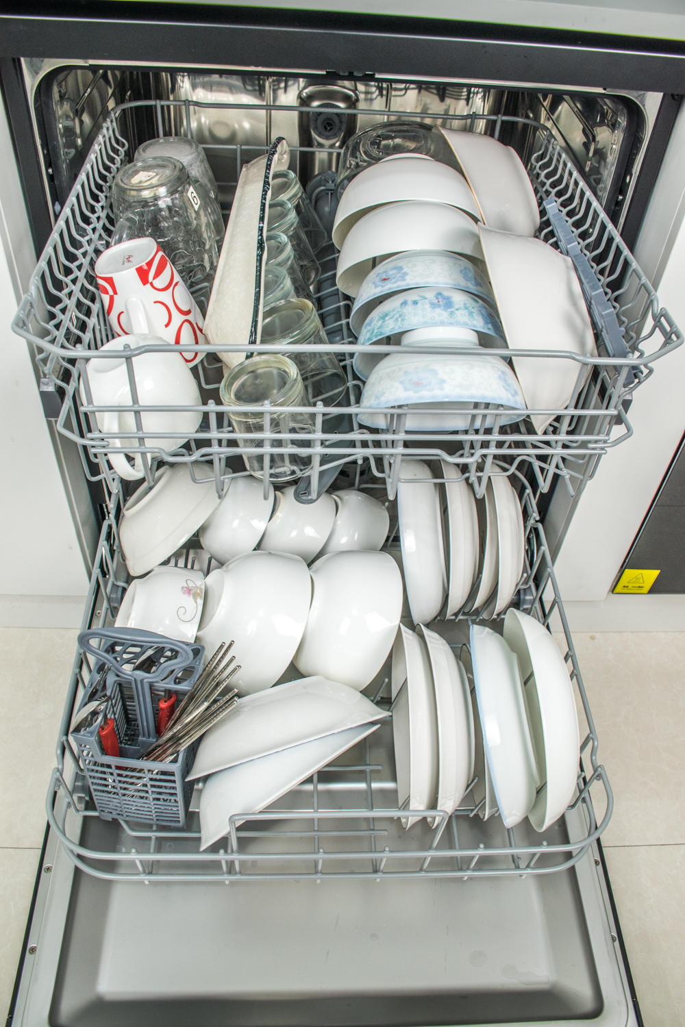 80℃智慧微蒸汽-海尔haier 家用智能13套消毒型洗碗机