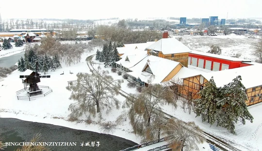 冰城暴雪冻雨之时，却让哈尔滨成为冬的水墨画卷