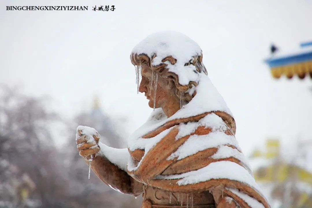 冰城暴雪冻雨之时，却让哈尔滨成为冬的水墨画卷