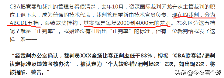 篮球比赛打裁判要多少钱(苏群谈CBA裁判问题：压力太大，一场最低只有2000元)