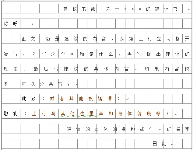 便条、书信、读后感、建议书、表扬稿等应用文体格式及技巧大全