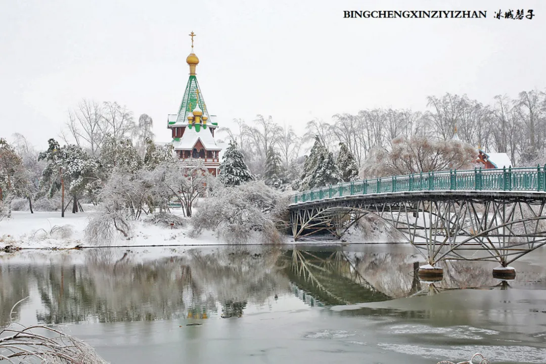 冰城暴雪冻雨之时，却让哈尔滨成为冬的水墨画卷