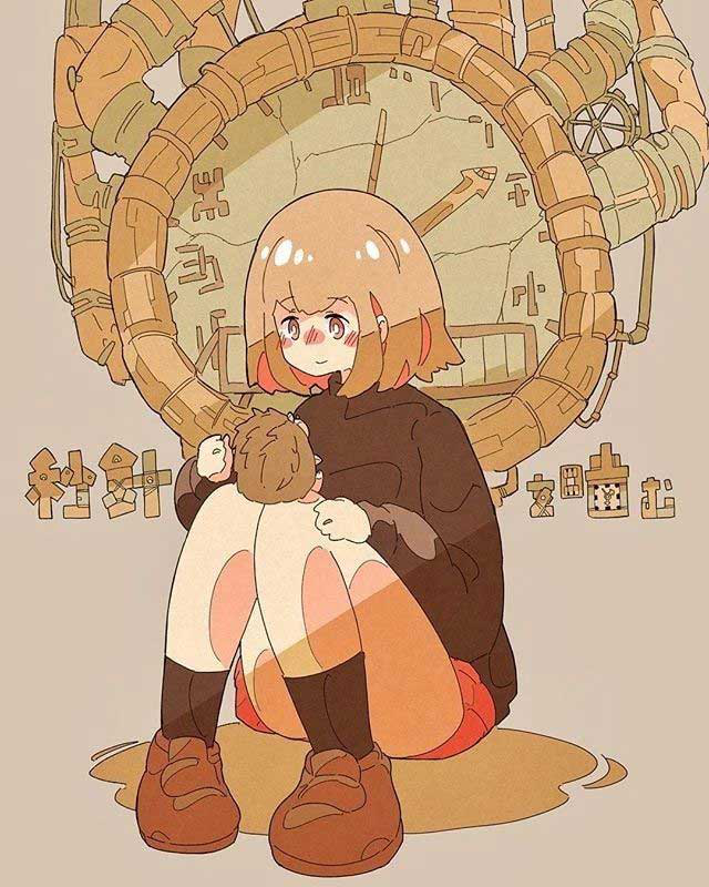 日系呆萌可爱的糖果系漫画女孩,这也太甜了