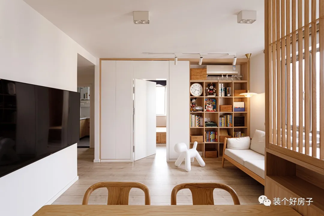 【親子宅設計精選】海淀媽媽的育兒經都藏在這68m²！30W做24m²收納區，利用率提高30%
