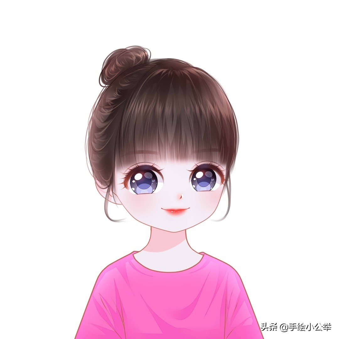 换个头像吧,俏皮可爱卡通头像,实在招人喜欢,大眼睛丸子头漂亮