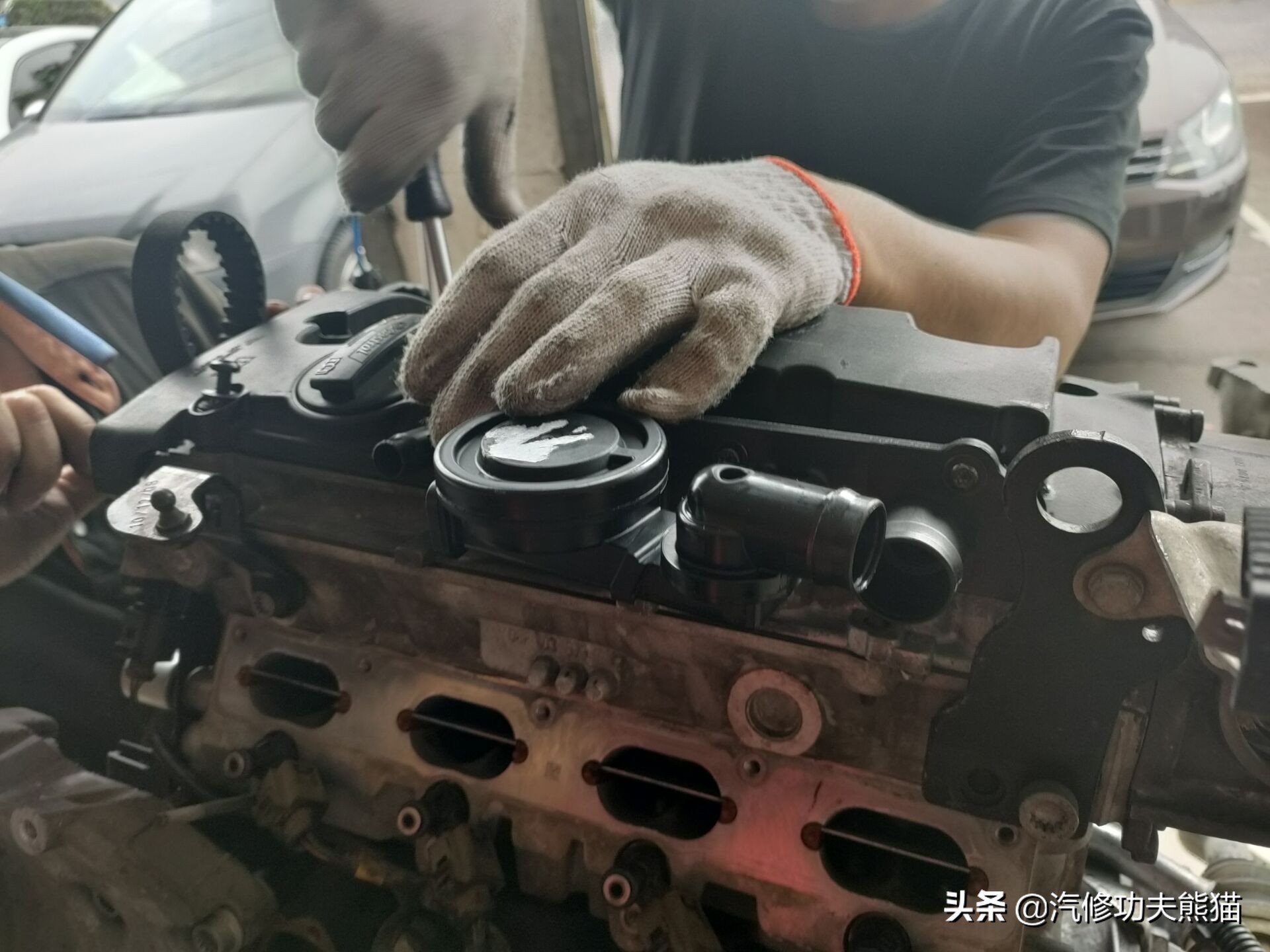 苏州车友十二年车龄奥迪A6L2.0T烧机油，对车有感情彻底整修翻新