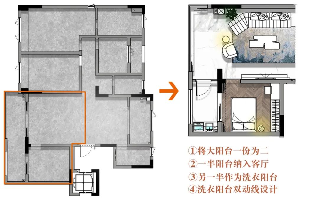160㎡阳台一分为二，全屋规划，13万装出30万质感，羡慕了