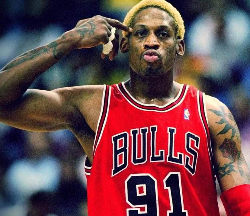 大虫罗德曼当年选择69号球衣罗德曼69号球衣照片